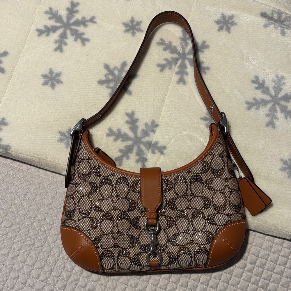 Coach Hamptons Hobo bag in crystal signature jacquard